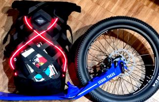 Rucksack von BRAASI mit faseroptischem Beleuchtungssystem 